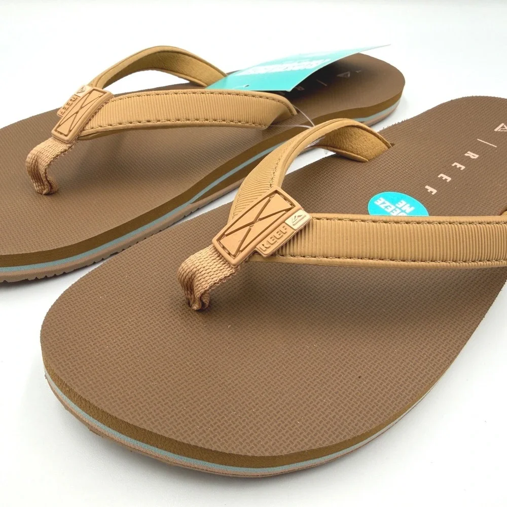REEF Solana Flip Flops Sandals Cocoa - CJ3586 - Water Friendly - Women's 9 *NEW* - Picture 3 of 10